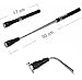 Telescopic Flex-Head LED Flashlight with Extendable Head - Magnetic Pick up Tool (Red)