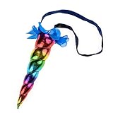 DreamLily Girls Elastic Magical Costume Shiny Unicorn Horn Headband Halloween Animal Hair band BL01 (Rainbow)