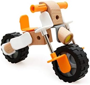 DIY Wood Ball Creative Spell Insert Motorcycle Racing Wood Assembled Wooden Assembled Car Model Puzzle Building Blocks