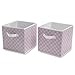 Delta Children Deluxe 2 Storage Water-Resistant Cubes, Infinity/Pink