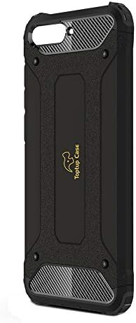 Toptup Case Huawei Imported Dual Hybrid Rugged Armor Back Cover Cases for Honor 7A/Huawei Y6 2018 (Black)