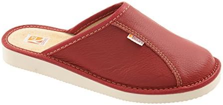 Bosaco Womens Comfort Slip On House Leather Closed/Open Toe Slippers