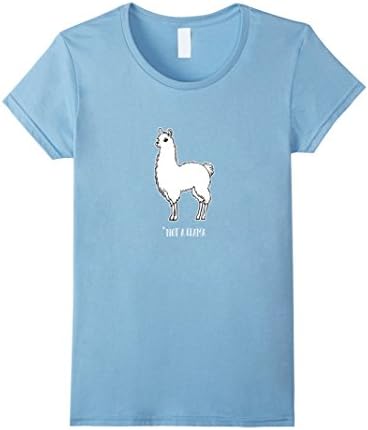 Women's Alpaca Not a Llama Cute Farm Animal Humor T-Shirt XL Baby Blue