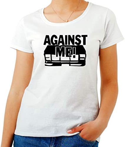 T-Shirt Woman White FUN0510 Against ME Band