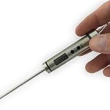 Stainless Steel Kitchen Thermometer for Grilling Meat, Digital Display, Use for Outdoor Barbecue and Grilling