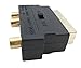 RGB Scart 20 Pin Male to 3 RCA AV Female + S Video Adapter Converter (Black)