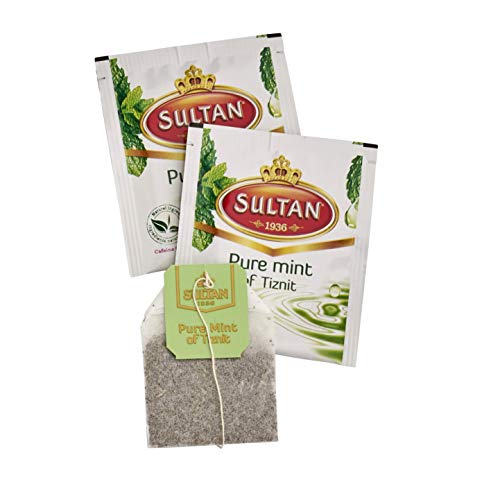 SULTAN TEA Marokkanischer Grüntee mit reinen Minze- und Tiznit Kräutertees (Packung mit 8-160 Teebeuteln) – Bild 3