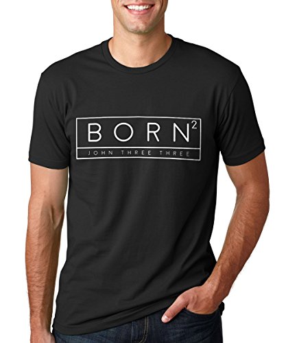 Born Squared | Born Again Christian Unisex Shirt (Medium, Black)