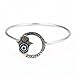 HONGYE Antique Gold Silver Simple Circle 