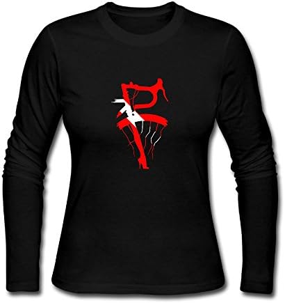 Women's Bike Bicycle Racing Bike Rider Tour Dive Sign Long Sleeve Athletic Cotton Round Neck T-Shirt