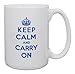 Funny Guy Mugs Keep Calm and Carry On Ceramic Coffee Mug