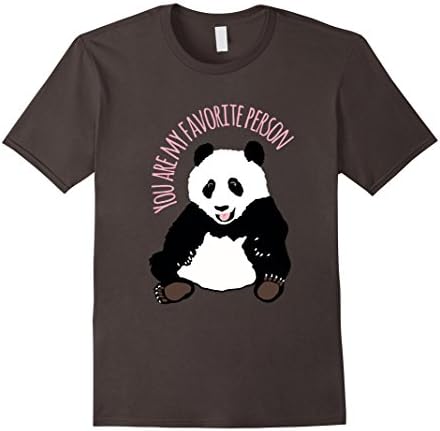 Mens Cute Panda Bear You Are My Favorite Person Gift T-Shirt XL Asphalt