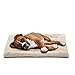 INVENHO Dog Bed Mat Comfortable Soft Crate Pad Anti-Slip Machine Washable Pad Dog Crate Pad Pet Bed for Dogs & Cats Beige 29 x 21\
