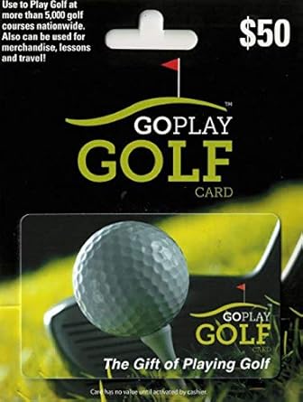 Amazon Com Go Play Golf Gift Card 50 Gift Cards