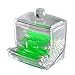 SAGUARO Clear Acrylic Cotton Balls Swabs Holder/Women Hair Accessories Box/Cosmetic Makeup Organizer Powder Storage Case/Jewelry Organizer