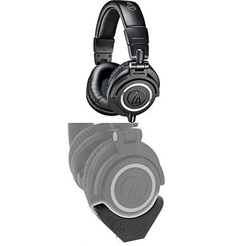 AudioTechnica ATHM50x Professional Monitor Headphones, Black with