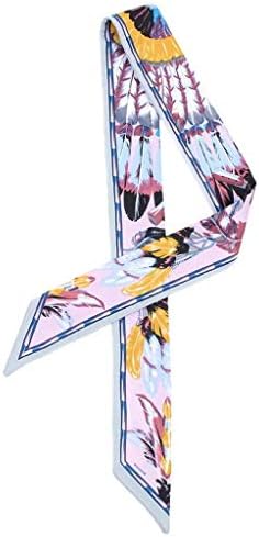 YiyiLai Women Flower Pattern Scarf Ribbon Neck Purse Hair Random Bag Hat Bowknot Band