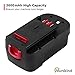 [Upgraded to 3600mAh] HPB18 3.6Ah Replace for Black and Decker 18 Volt Battery Ni-Mh 244760-00 A1718 FS18FL FSB18 Firestorm Cordless Power Tools 2 Packs