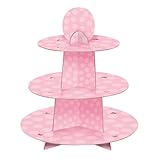 Light Pink Cardboard Cupcake Stand
