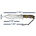 Yes4All MH-H150 Hunting Survival Fixed Blade Knife / Tactical Knife with Sheath – Full Tang Camping Knife Set – Hunting Dagger Knife / Tactical Dagger
