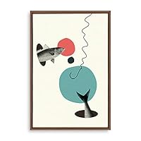 Framed Canvas Wall Art Abstract Colorful Canvas Prints Home Artwork Decoration for Living Room,Bedroom - 16x24 inches