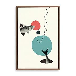Framed Canvas Wall Art Abstract Colorful Canvas Prints Home Artwork Decoration for Living Room,Bedroom - 16x24 inches