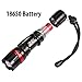 VINCA FLHA-300 Handheld LED Flashlight 300 Lumen 5 Light Mode Water Resistant Zoomable18650 Battery/AAA Battery Powered (Not Included)