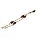 (1-0985) 18kt Brazilian Gold Overlay Azabache Bracelet for Kids with Black Figa Fist. 6