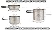 Titanium Camping Cookware Set 3-Piece (1.2L, 800ml & 400ml)/2-Piece (1.25L & 800ml) Pot & Pan Outdoor Cooking Equipment Mess kit, Strong Lightweight (Ti) Travel/Hiking/Camping in Cloth Case