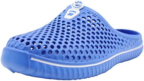 XKX Super Light And Comfortable Summer Breathable Mesh Sandals,Walking,Anti-Slip, Garden Clog Shoes (12 B(M) US Women/10 D(M) US Men, Blue)