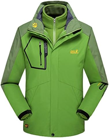 EkarLam Couple Detachable Fleece Waterproof Outdoor Snow Ski-wear Parka Coat