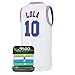 AFLGO Lola #10 Space Basketball Movie Stitched Jersey Costume XS-XXL 90S Hip Hop Party Clothing - White, Medium