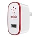 Belkin MIXIT Home and Travel Wall Charger for iPhone 7 / 7S, iPhone 6S / 6S Plus, iPhone 6 / 6 Plus, iPhone 5 / 5S / 5c, iPad Pro, iPad Air 2, iPad Air, iPad mini 4, iPad mini 3, iPad mini 2, iPad mini and iPad 4th Gen (2.1 Amp / 10 Watt), Red