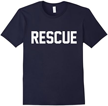 Mens Rescue Lifeguard Ambulance Certified Swimming Pool T Shirt XL Navy