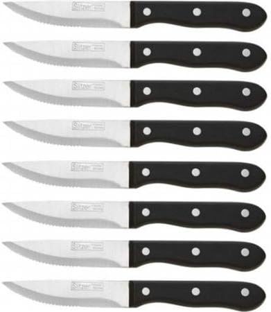 BNFUSA CTSZJS8 8 Pieces Jumbo Steak Knife Set