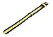 BARTON WATCH BANDS 18mm Navy/Lemon Standard Length Ballistic Nylon NATO® Style Straps