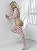 Amoretu Womens Long Sleeves Body Stockings Lingerie Closed Crotch Bodysuit (Pink)