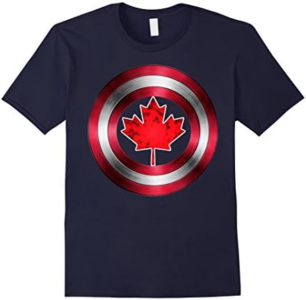 Mens Canadian flag captain - Canada shirt Small Navy