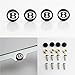 Circle Cool Set of 4 Fit Bentley Logo Laser Engraved Black Aluminum Metal Cap Stainless Steel Screw for Car License Plate Frame