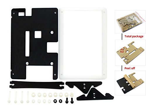 Waveshare Bicolor(White&Black) Bracket Case for 5inch HDMI LCD Combines the Touch Screen LCD and Pi into an All-in-one Device