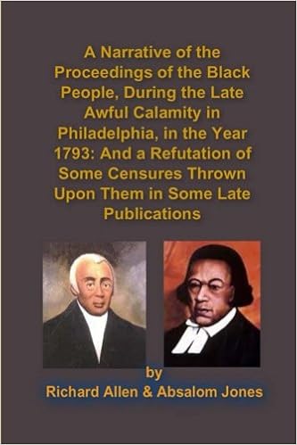 A Narrative Of The Proceedings Of The Black People During The