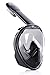 Face Snorkel Mask - Scuba Diving Full Face Mask - Underwater Breathing Snorkeling Masks - Full-face Swim Mask Adult - 180 Panoramic Full View - Sea Ocean Dive Mask Kids - Dry Top Fullface Snorkle Mask