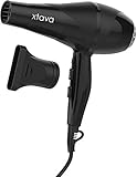 xtava Pro Hair Dryer Ionic 2200 Watt with 2 Speeds 3 Heat Settings Concentrator Nozzle for Fast Drying - NEW and IMPROVED Model with Lightweight Design, Professional Hair Dryer Ceramic Blow Dryer