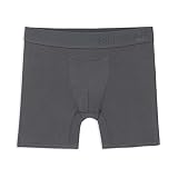 Terramar Men's Boxer Briefs, Grey, Medium