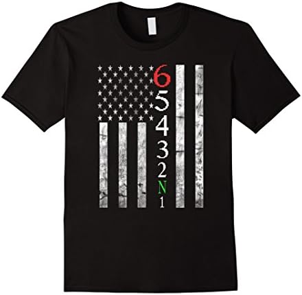 Men's Funny Motorcycle Shirt - Motorcycle with US Flag Shirt XL Black
