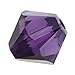Swarovski Crystal, #5328 Bicone Beads 4mm, 24 Pieces, Purple Velvet