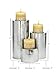 CosmoLiving by Cosmopolitan Metal Handmade Pillar Candle Holder, Set of 3 11