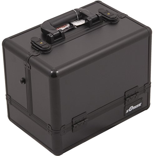 Sunrise c3002 3-tier accordion trays makeup case with s…