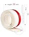 Best DIY Bottom Under Door Draft Stopper Guard - Keep Cold/ Heat Out - Energy Saver - Strong Adhesive Weather Stripping Threshold Sweep Seal - Sound Blocker - 2