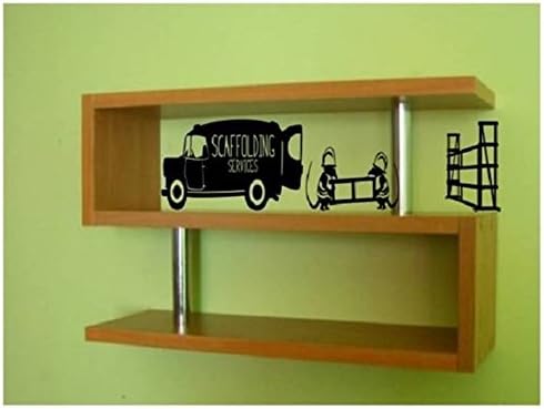 MOUSE Builder scaffolding constructor Van funny wall art decal vinyl stickers constructor kids Bob (White)